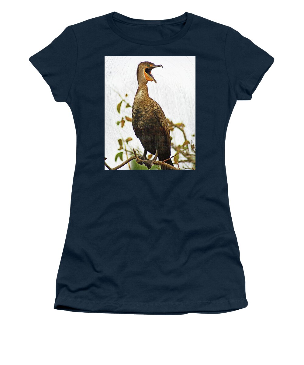 Bird Women's T-Shirt featuring the photograph Squawk Neck by Marty Koch