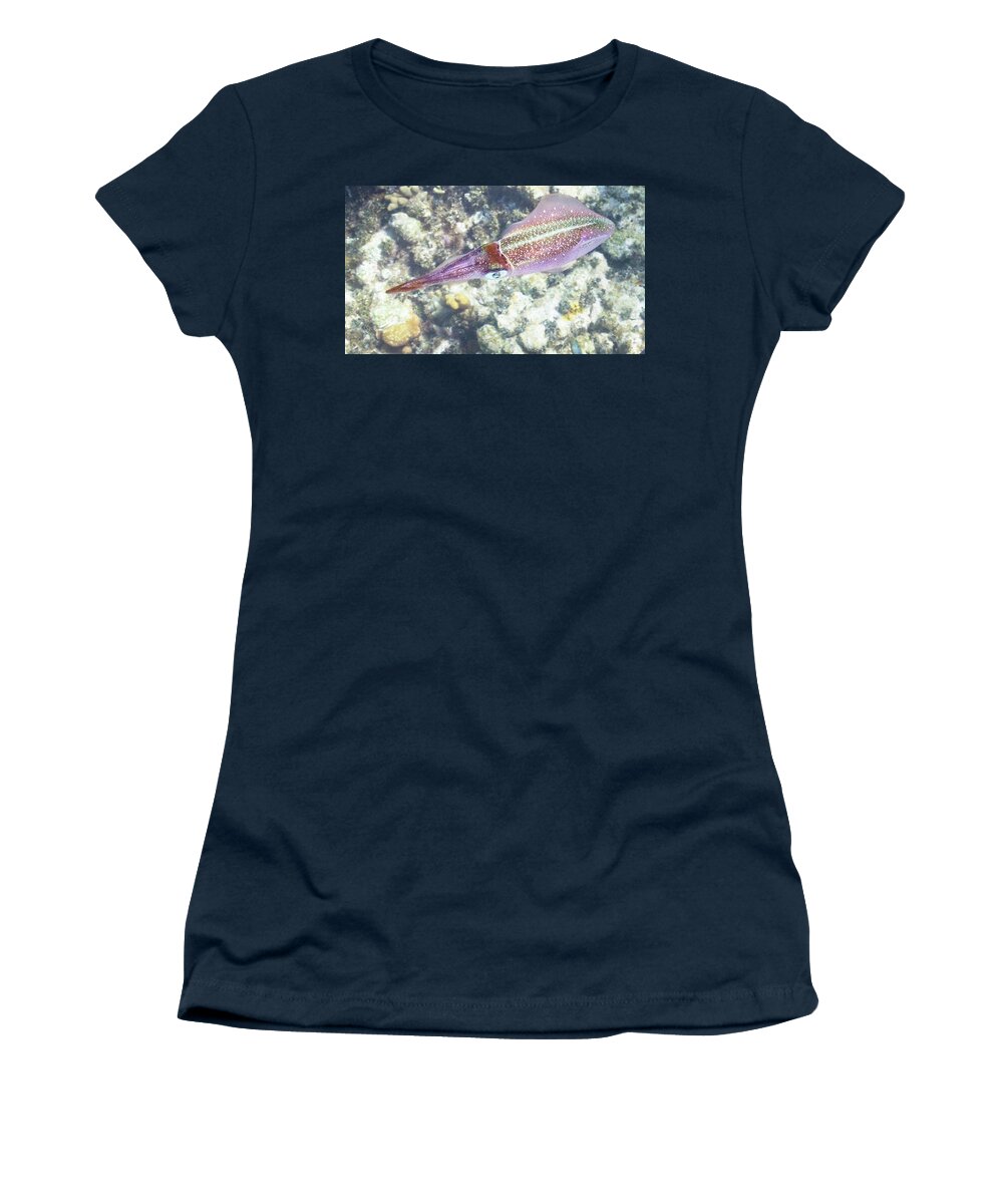 Squid Women's T-Shirt featuring the photograph Squid Pro Quo by Lynne Browne