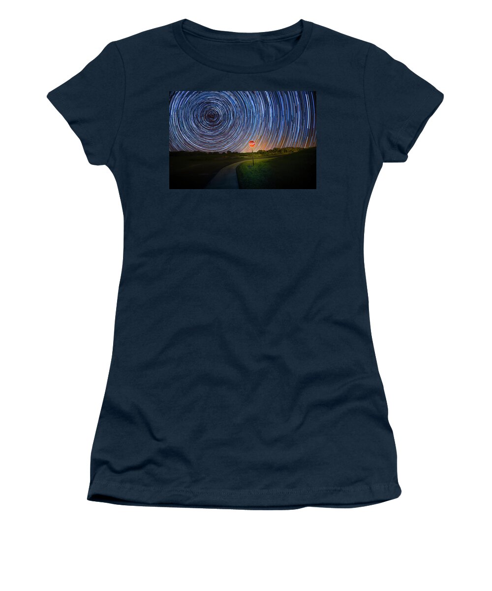 Stars Women's T-Shirt featuring the photograph Stop for the Stars by Mark Andrew Thomas