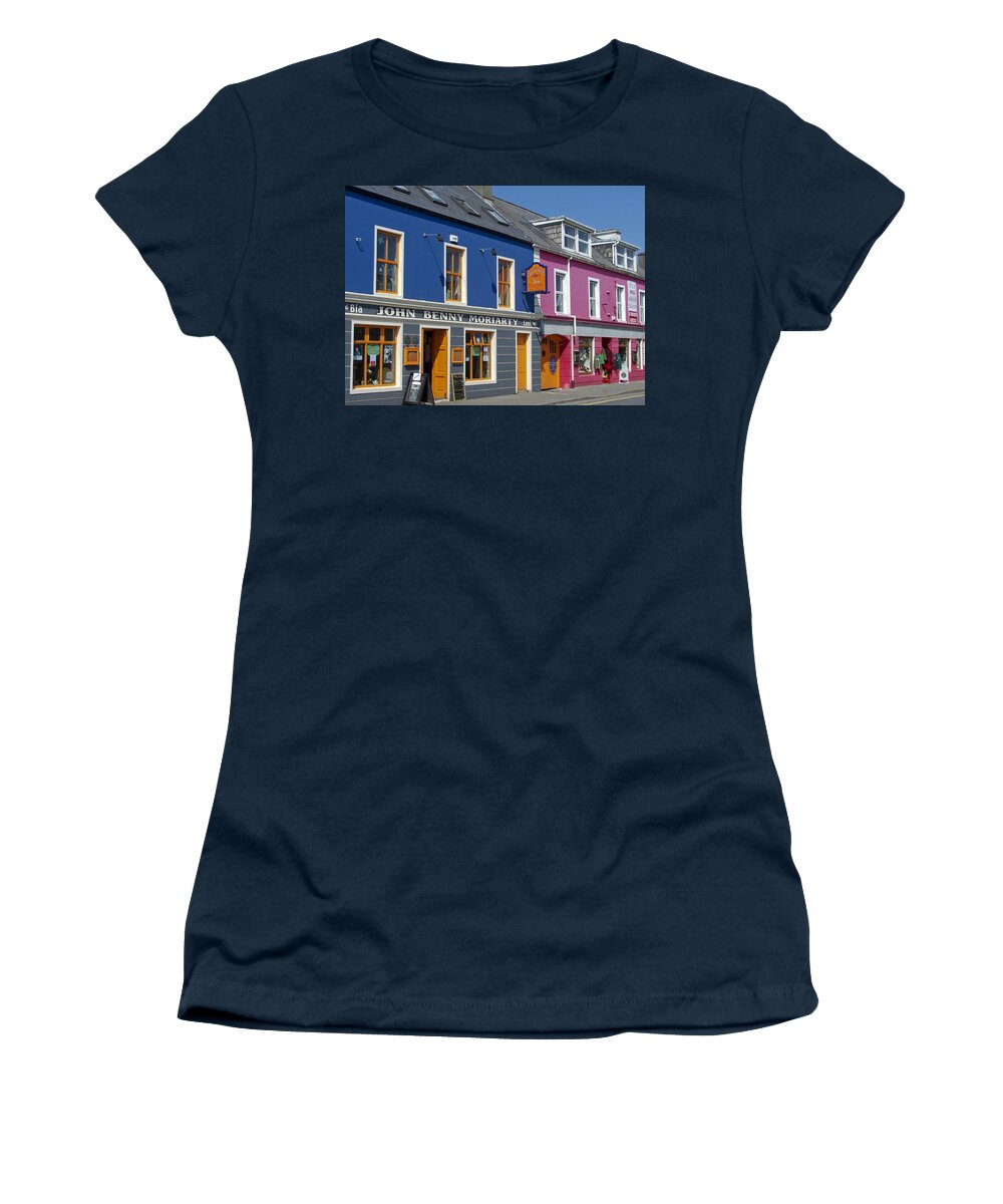 Irish Women's T-Shirt featuring the photograph Strand Street in Dingle Ireland by Teresa Mucha