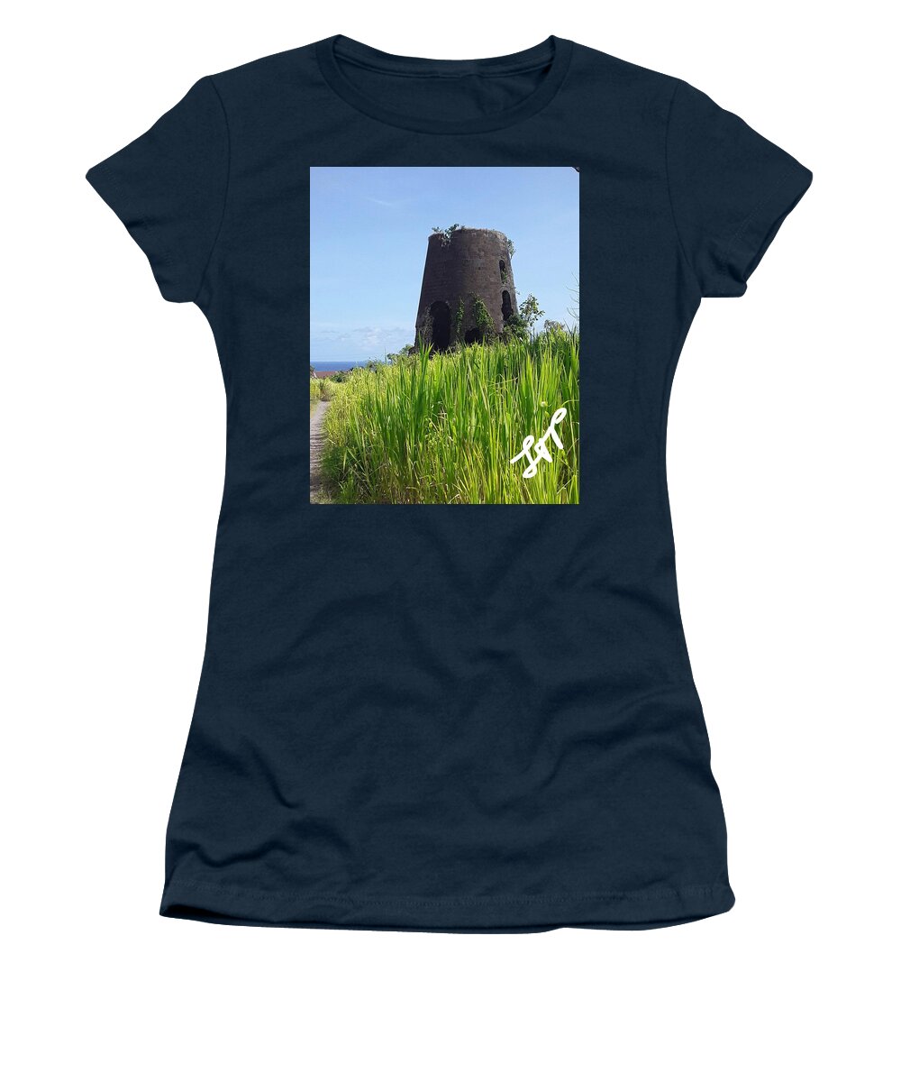 Sugar Mill Women's T-Shirt featuring the photograph Sugar Mill of the Gods by Esoteric Gardens KN