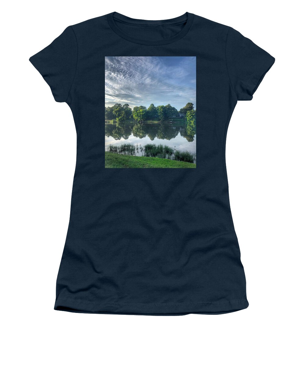 Lake Women's T-Shirt featuring the photograph Summer at the Lake by Michael Dean Shelton