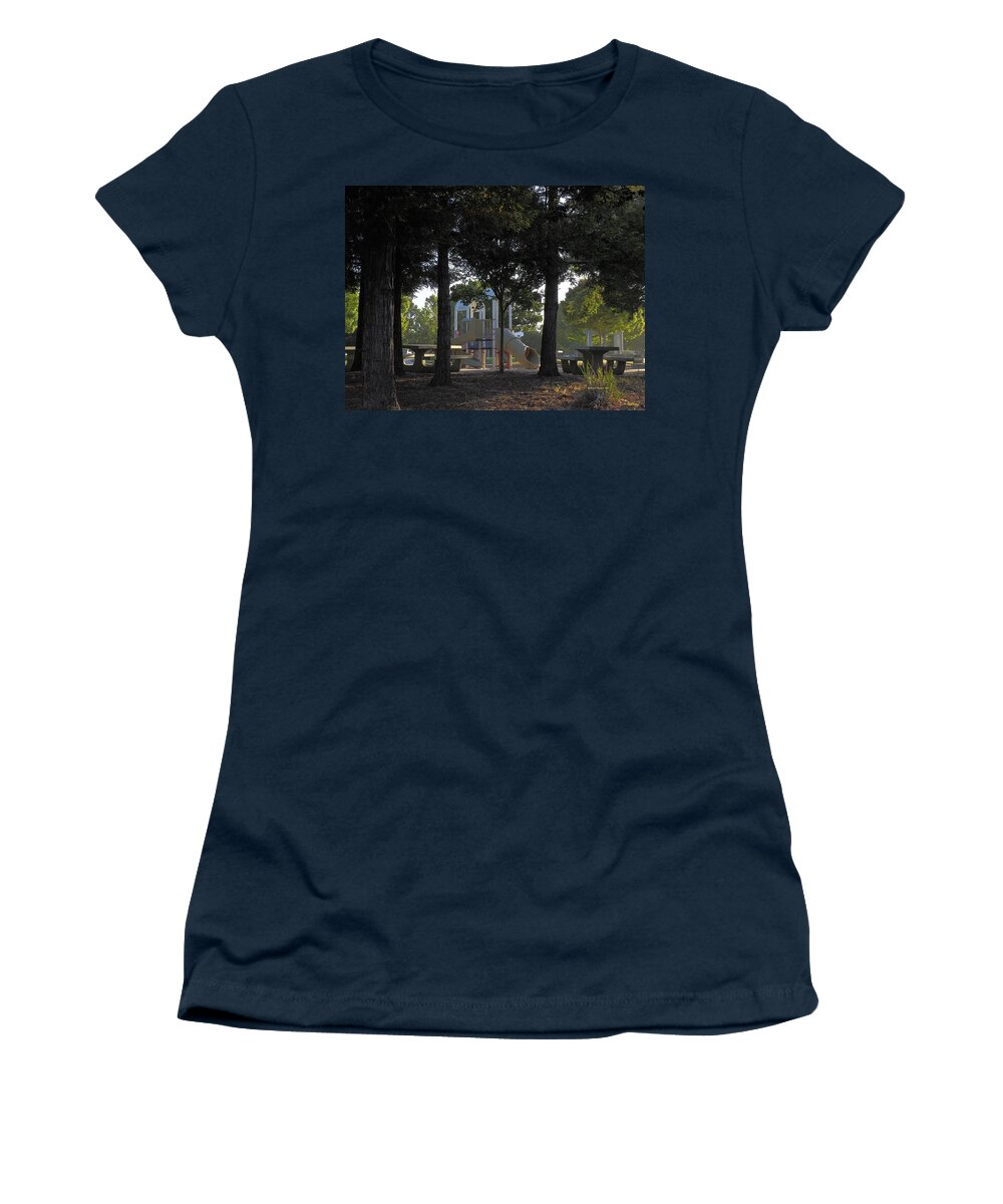 Landscape Women's T-Shirt featuring the photograph Summer Misty Sunrise by Richard Thomas