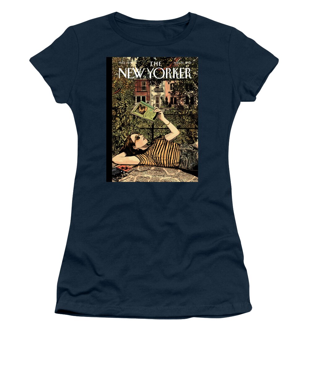 150053 Women's T-Shirt featuring the painting Sun-Dappled by Nicole Rifkin