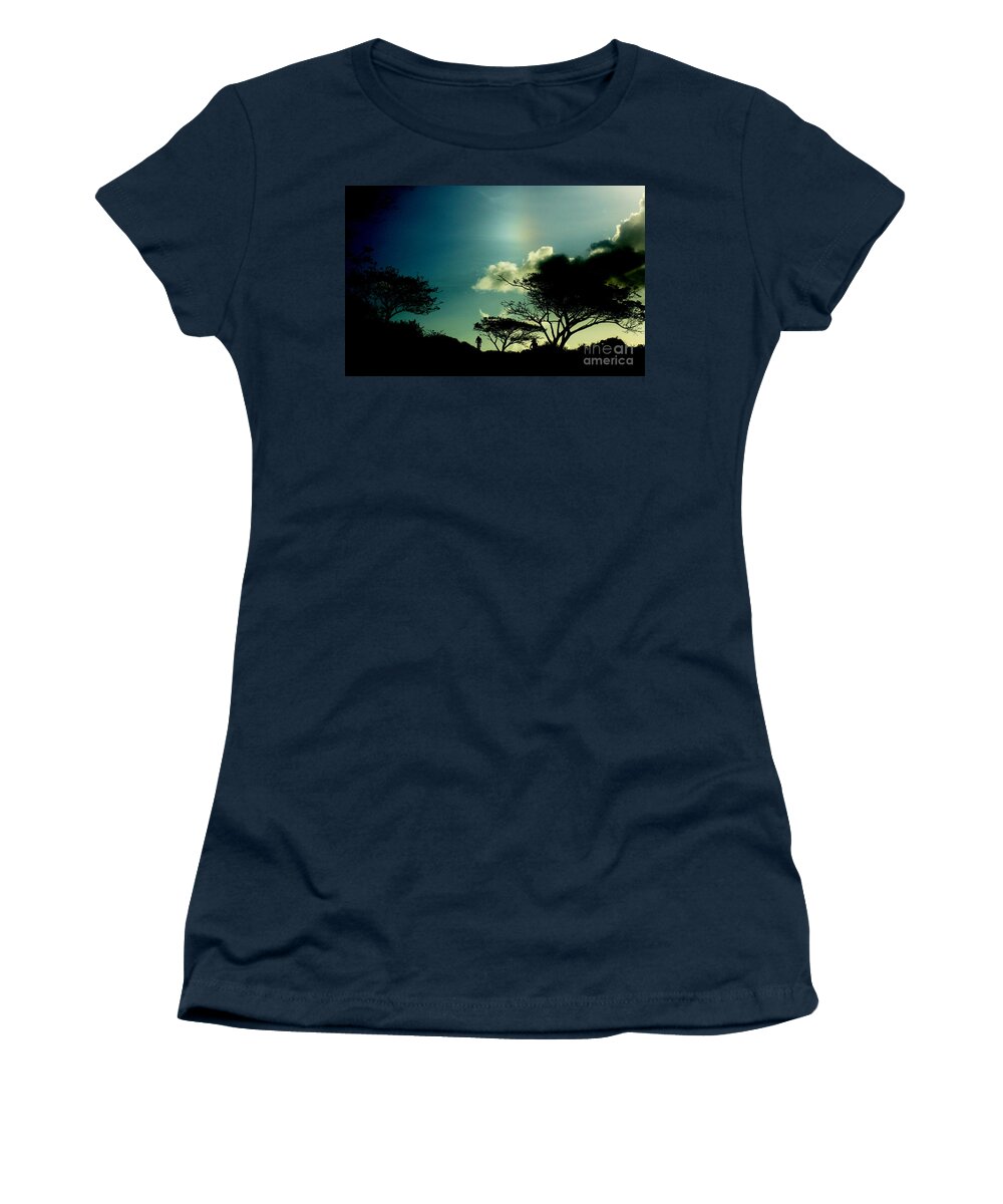 Sky Women's T-Shirt featuring the photograph Sunrise Silhouettes by On da Raks