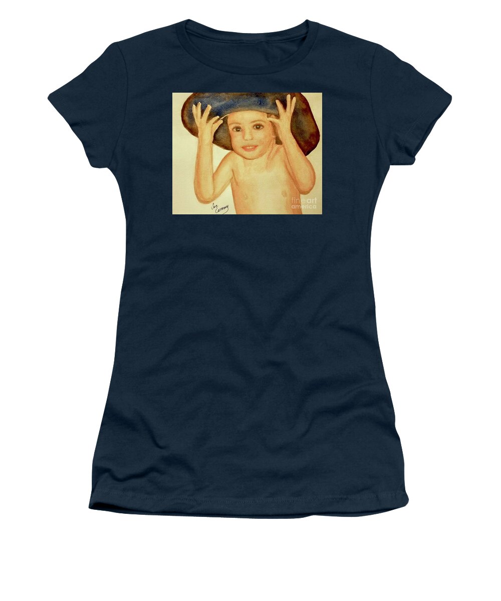Child Women's T-Shirt featuring the painting Sweet Eric by Sue Carmony