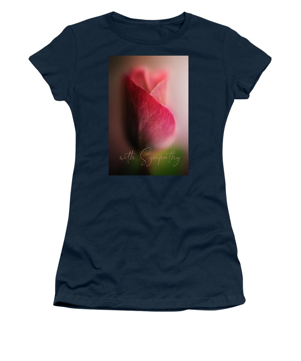 Photography Women's T-Shirt featuring the digital art Sympathy Rose by Terry Davis