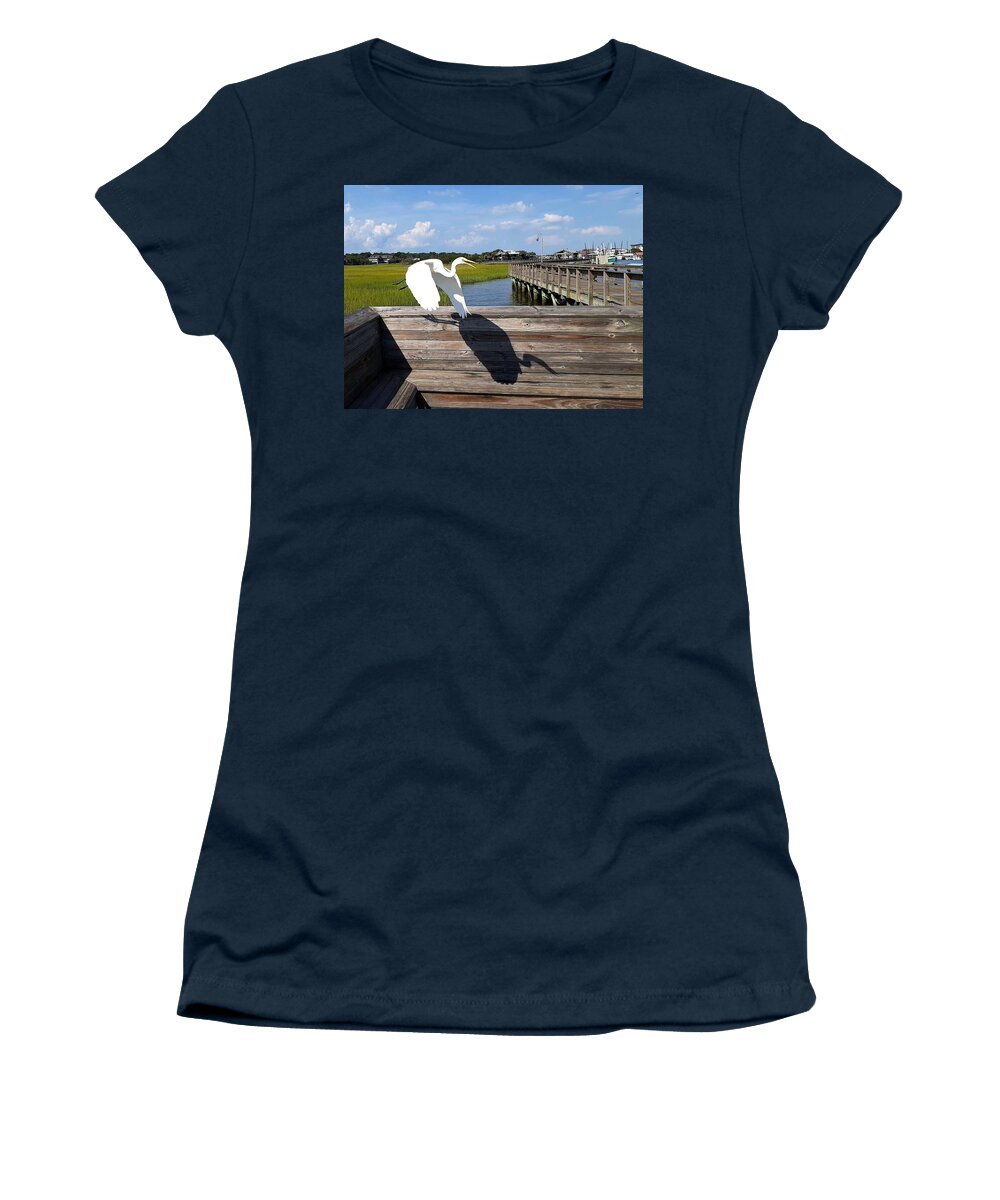 18 X 24 Print On Canvas Women's T-Shirt featuring the photograph Take Off by Victor Thomason