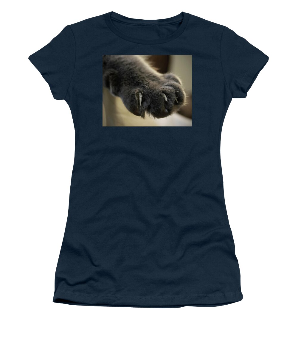 Cat Women's T-Shirt featuring the photograph Talk to the Paw by M Kathleen Warren