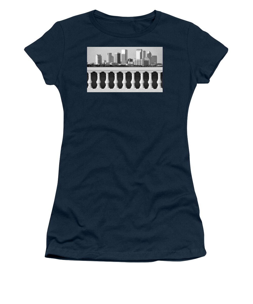 Tampa Women's T-Shirt featuring the photograph Tampa's famous balustrades by David Lee Thompson