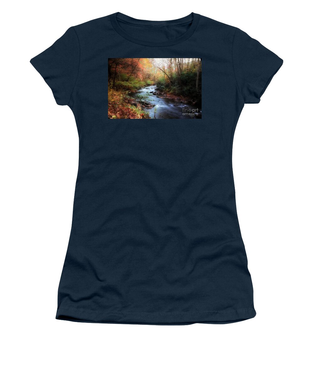 River Women's T-Shirt featuring the photograph Tellico Lullabye by Rick Lipscomb