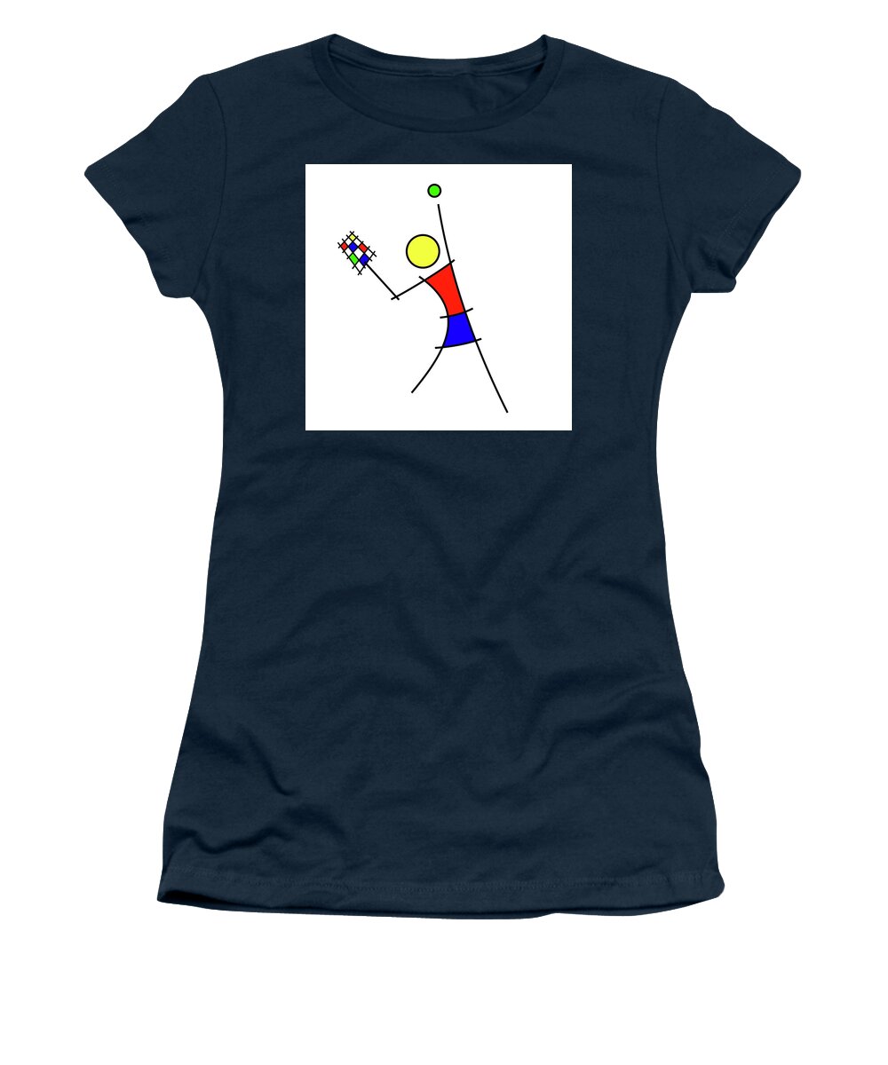 Digital Women's T-Shirt featuring the digital art Tennis n by Pal Szeplaky