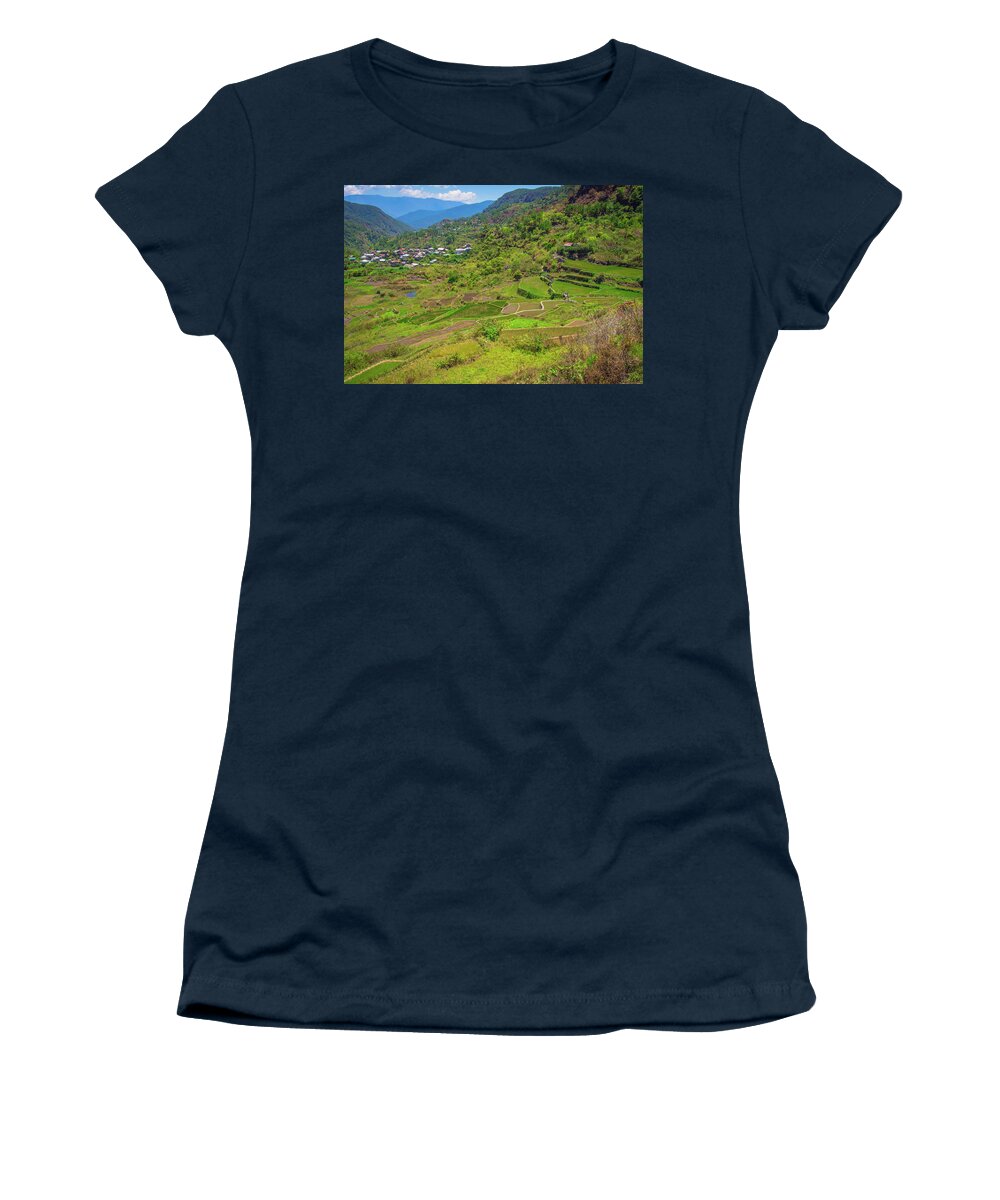 Philippines Women's T-Shirt featuring the photograph Terraces of Sagada by Arj Munoz