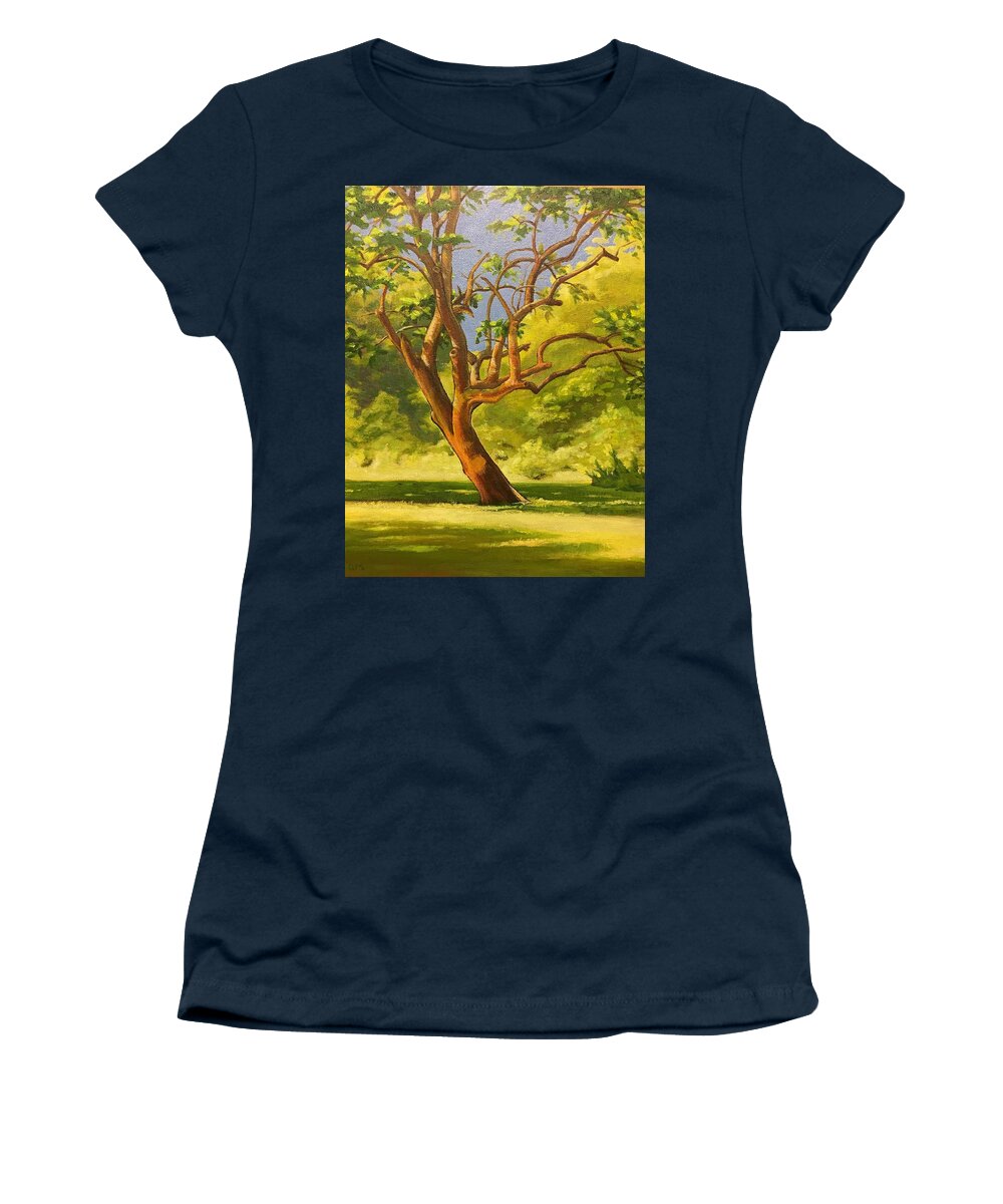 Tree Women's T-Shirt featuring the painting The Baron of Westerwood by Don Morgan