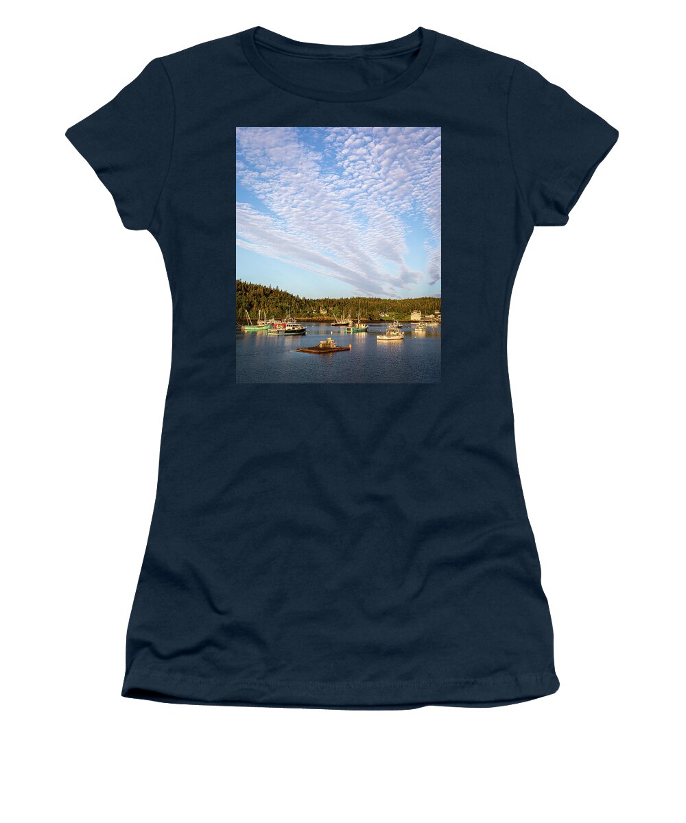 Maine Women's T-Shirt featuring the photograph The Cutler Fleet by Colin Chase