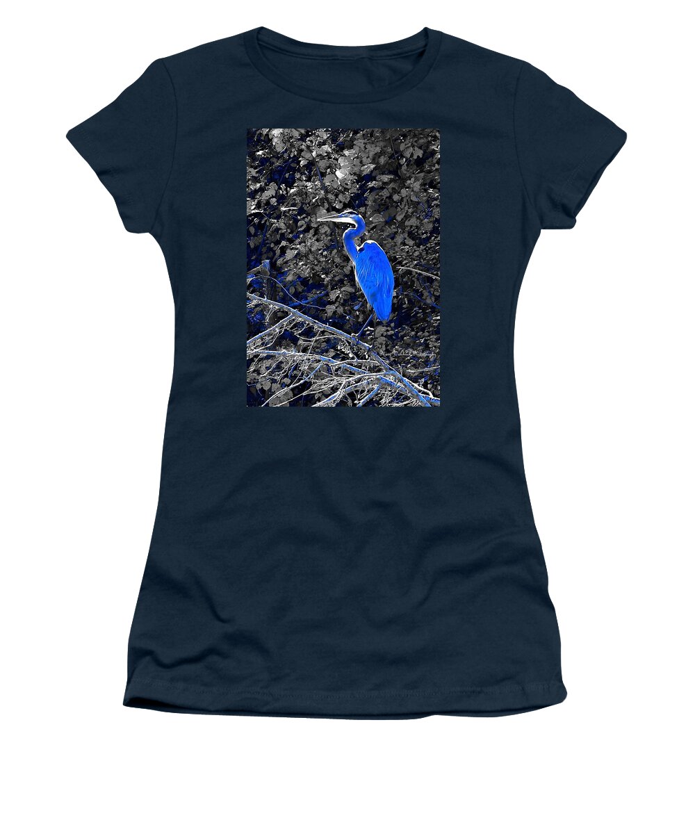Heron Women's T-Shirt featuring the photograph The Great Blue Heron by Mary Walchuck