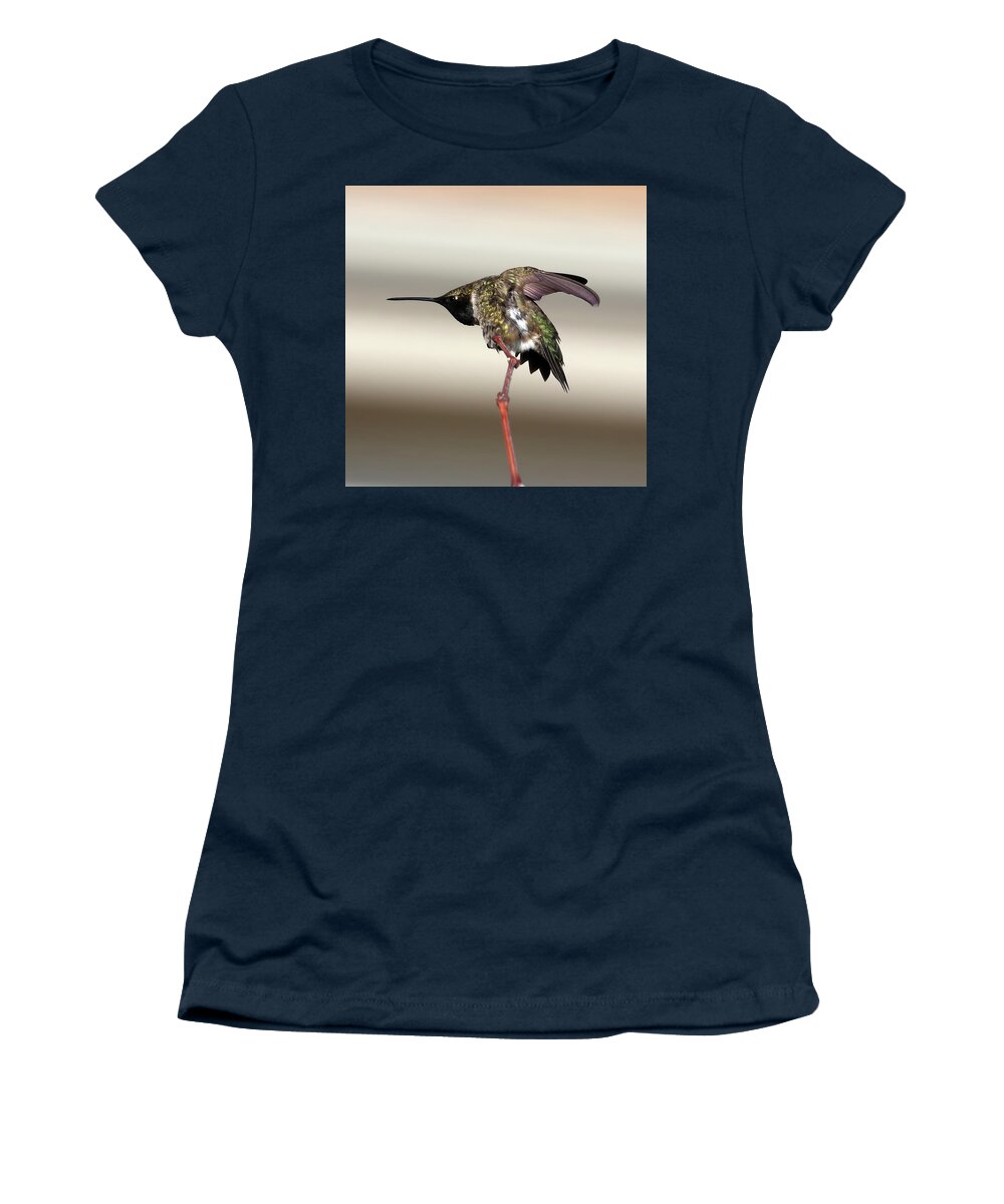 Hummingbird Women's T-Shirt featuring the photograph The Guard by Shane Bechler