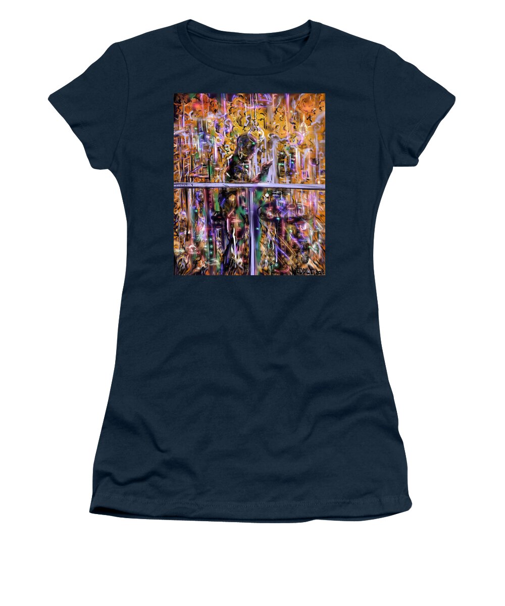 Hours Women's T-Shirt featuring the digital art The Hours by Angela Weddle