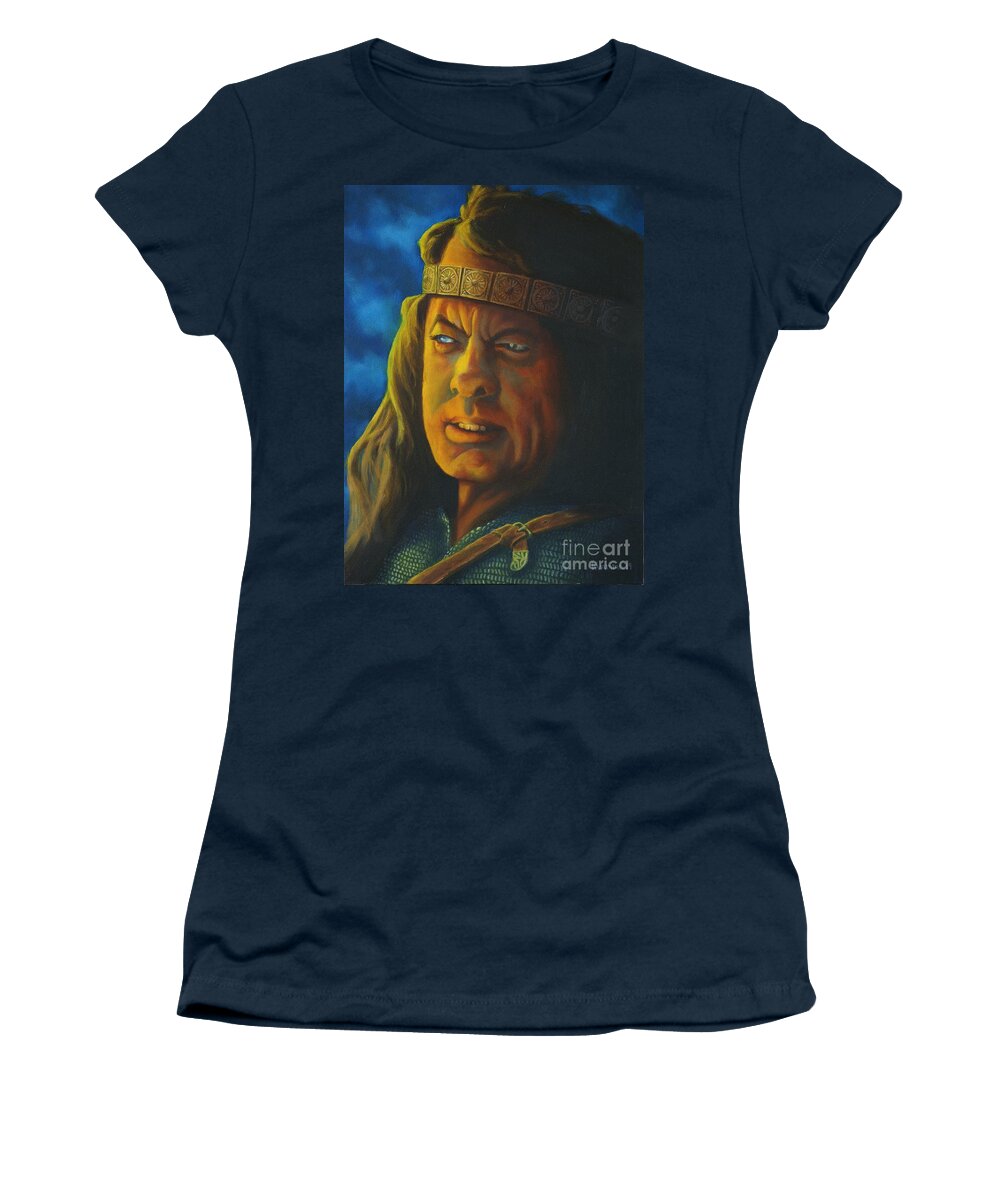 Medieval Women's T-Shirt featuring the painting The Jarl by Ken Kvamme