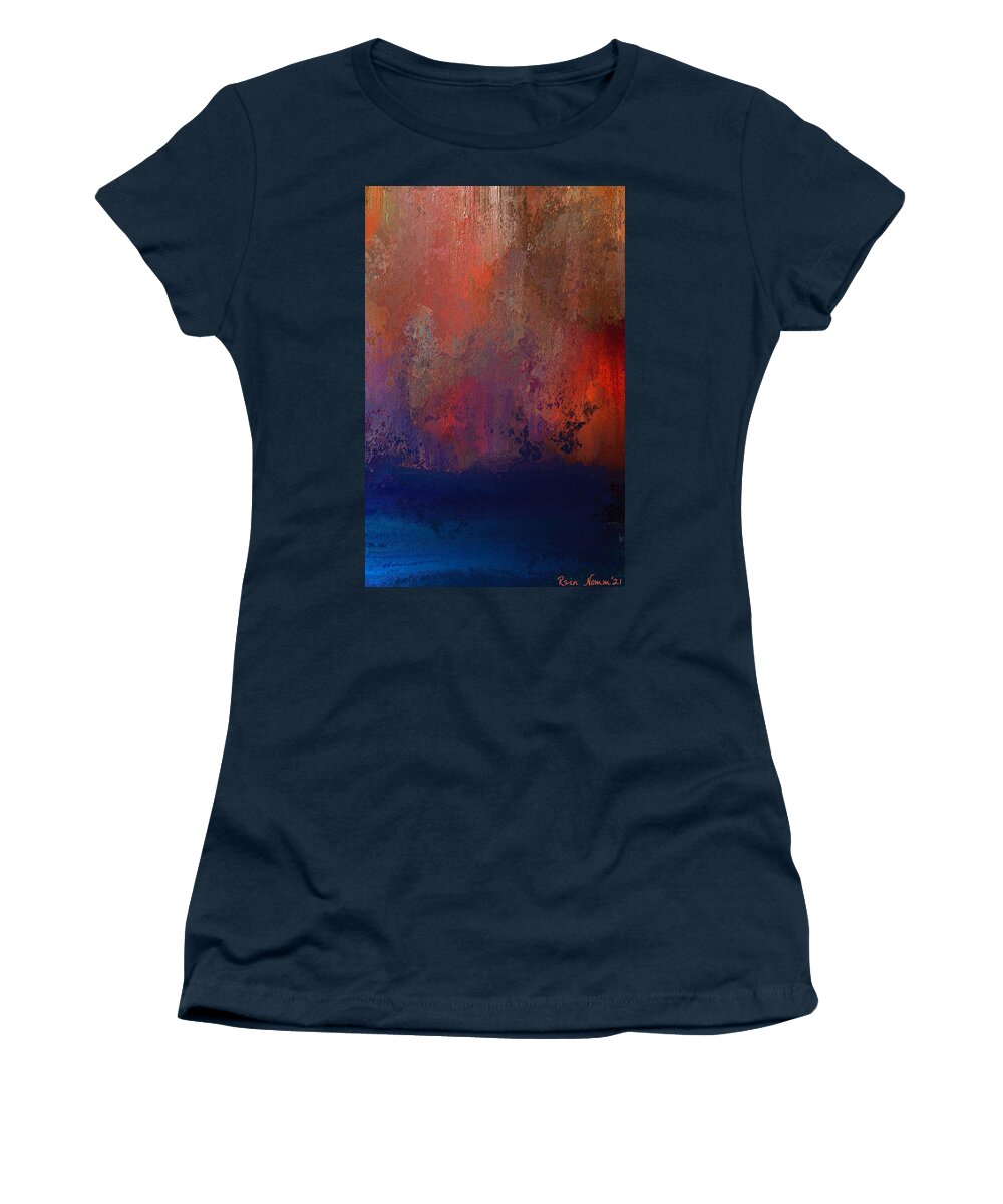  Women's T-Shirt featuring the digital art The Maelstrom Within by Rein Nomm