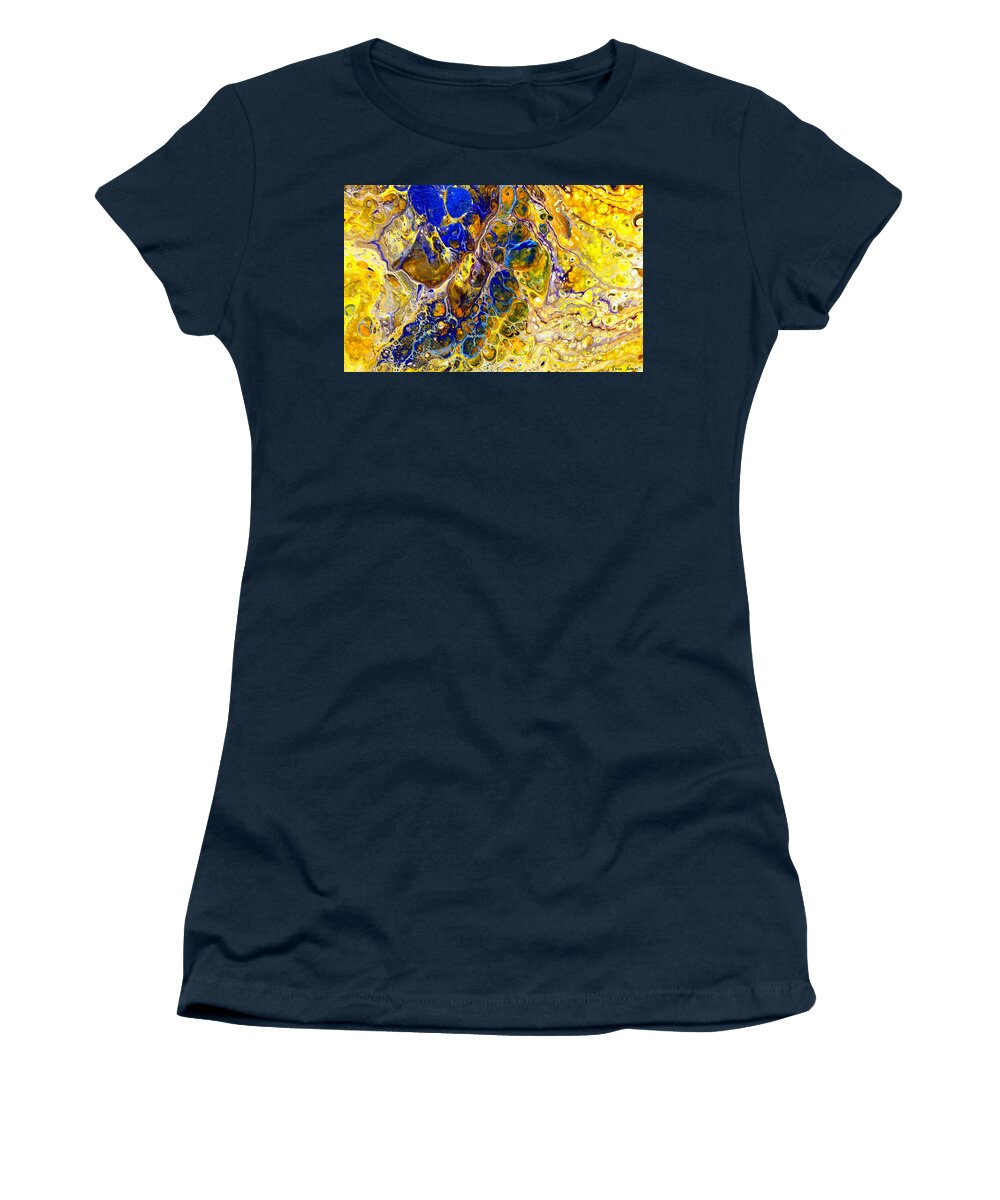  Women's T-Shirt featuring the painting The Nectar of Time by Rein Nomm