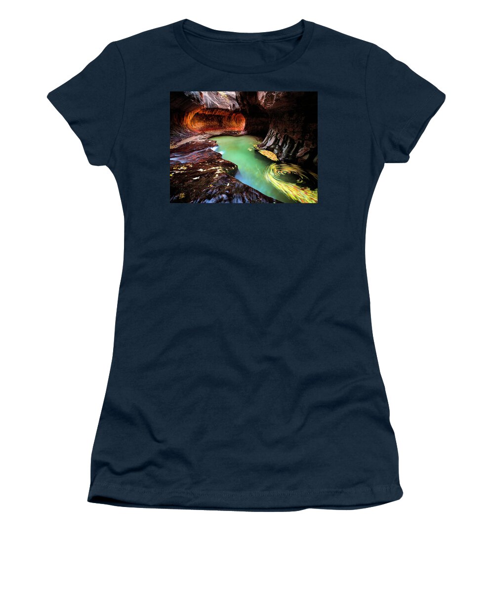 Amaizing Women's T-Shirt featuring the photograph The Subway Swirls by Edgars Erglis