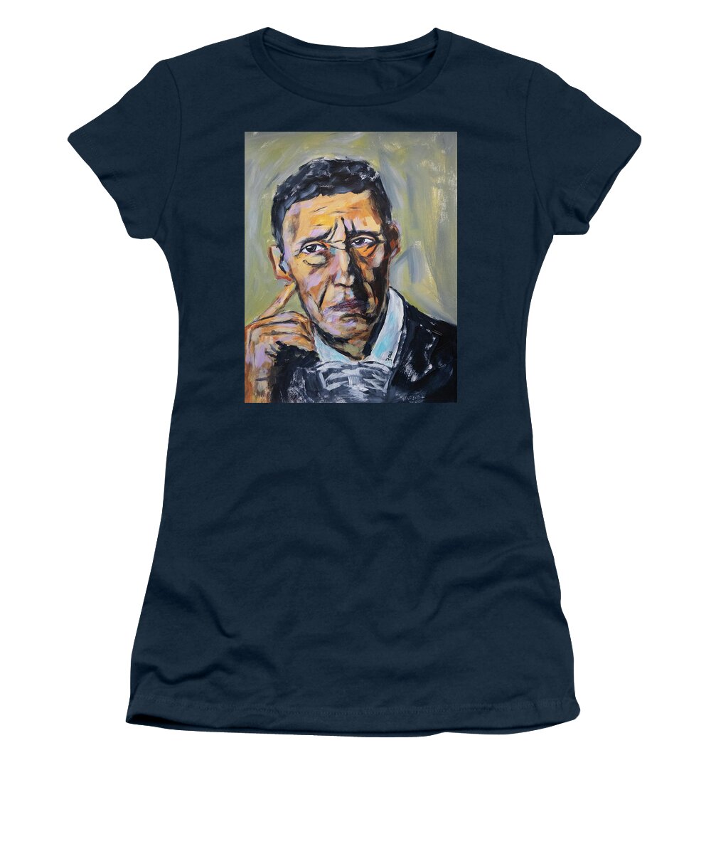 Man Women's T-Shirt featuring the painting The Thinker by Mark Ross