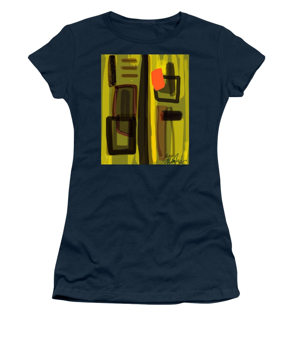 Win Women's T-Shirt featuring the digital art The Win Bar by Susan Fielder