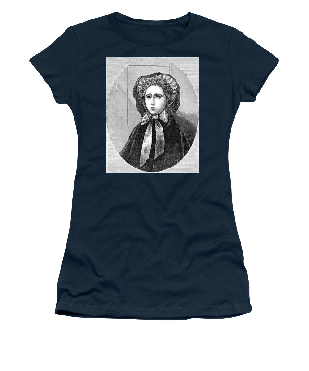 1861 Women's T-Shirt featuring the drawing Theresa Yelverton by Granger