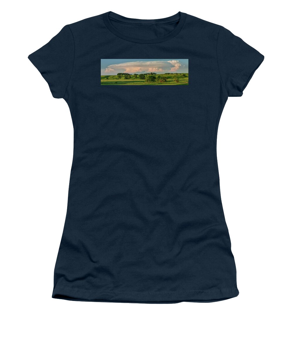 Storm Women's T-Shirt featuring the photograph Thunderstorm Anvil by Bruce Morrison