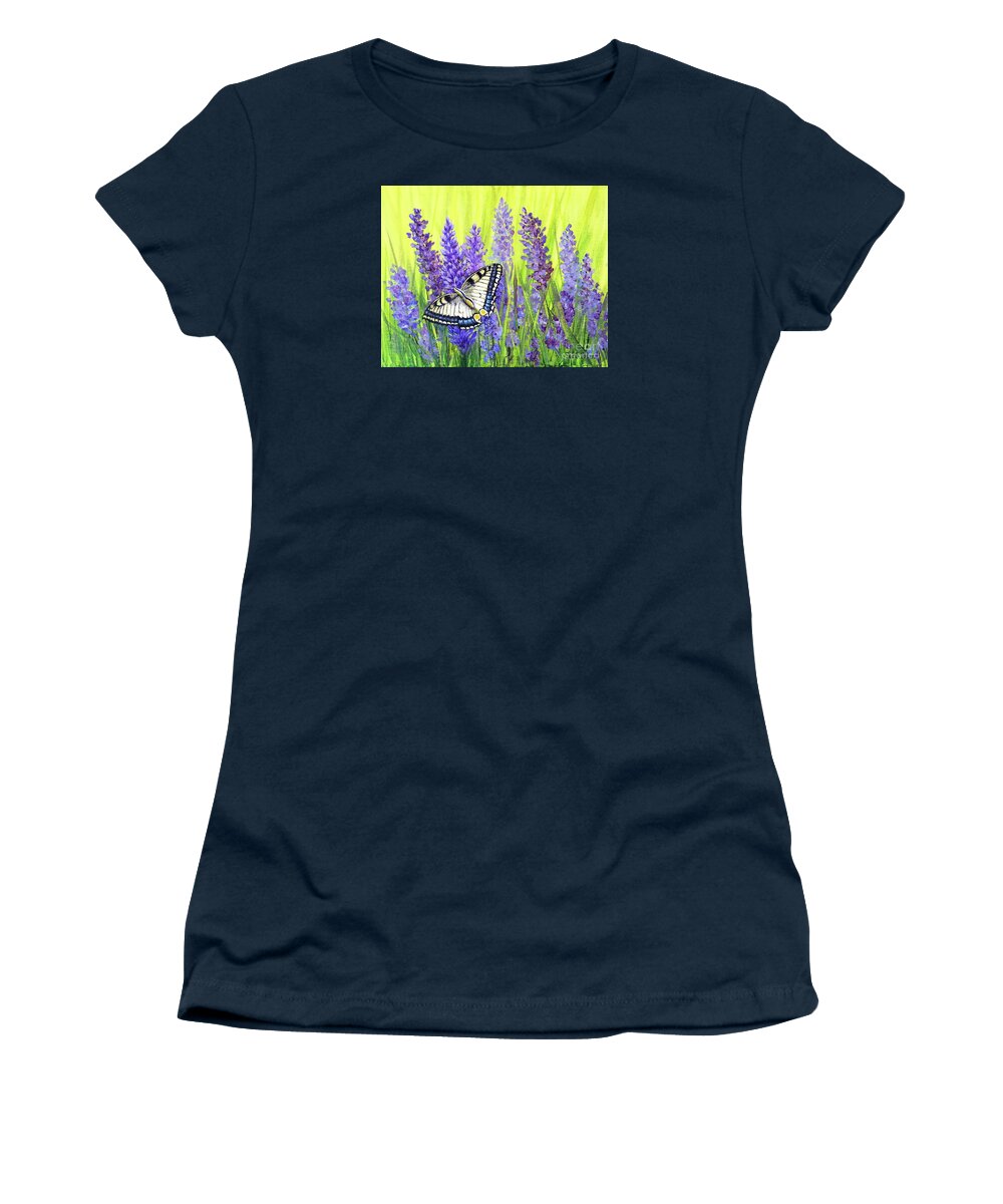 Time Women's T-Shirt featuring the painting Time Enough by Sarah Irland