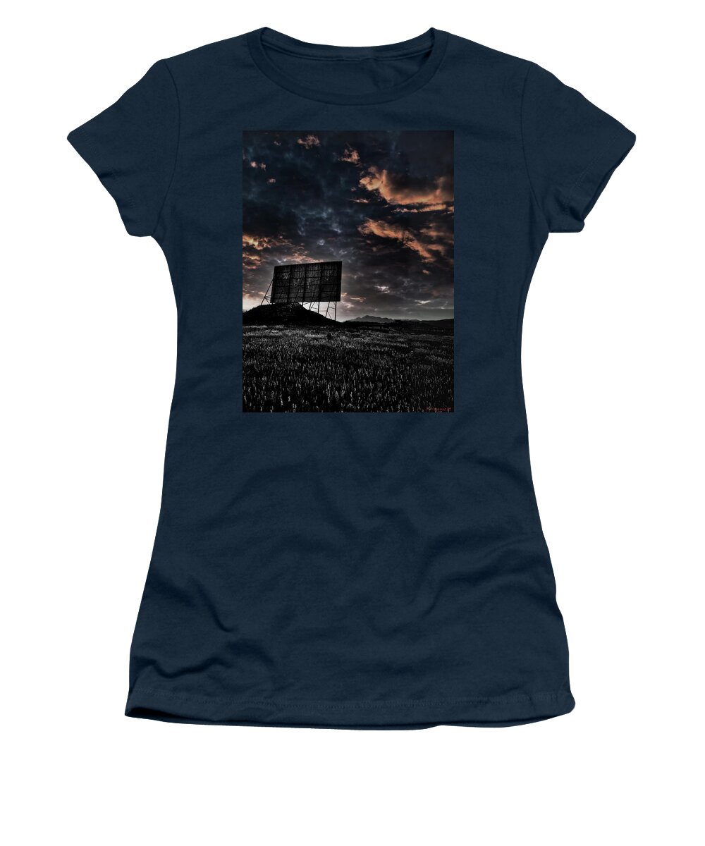 Drive Women's T-Shirt featuring the digital art Times Gone By Chama, NM by Rene Vasquez