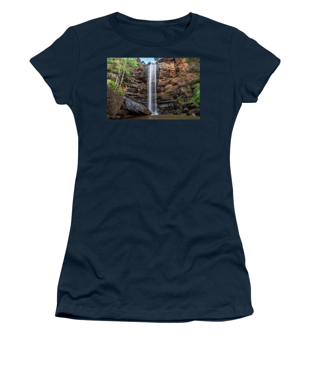 Toccoa Women's T-Shirt featuring the photograph Toccoa Falls by Chris Berrier