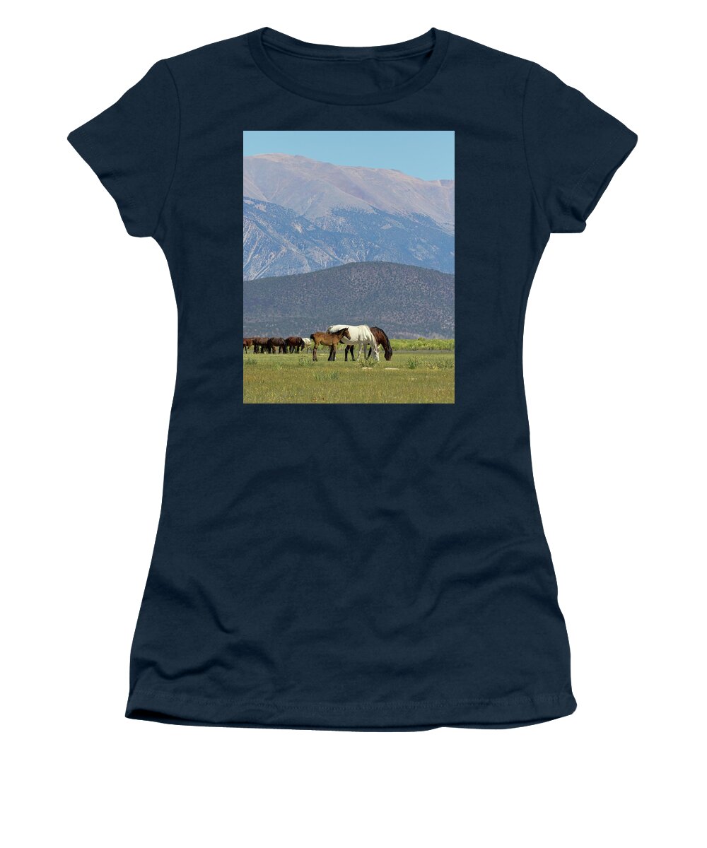 Eastern Sierra Women's T-Shirt featuring the photograph Tranquility in the Meadow II by Cheryl Strahl