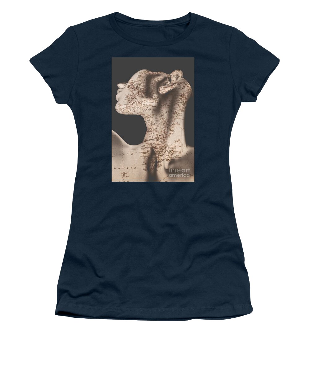 Vintage Women's T-Shirt featuring the photograph Travel by bloodline by Jorgo Photography