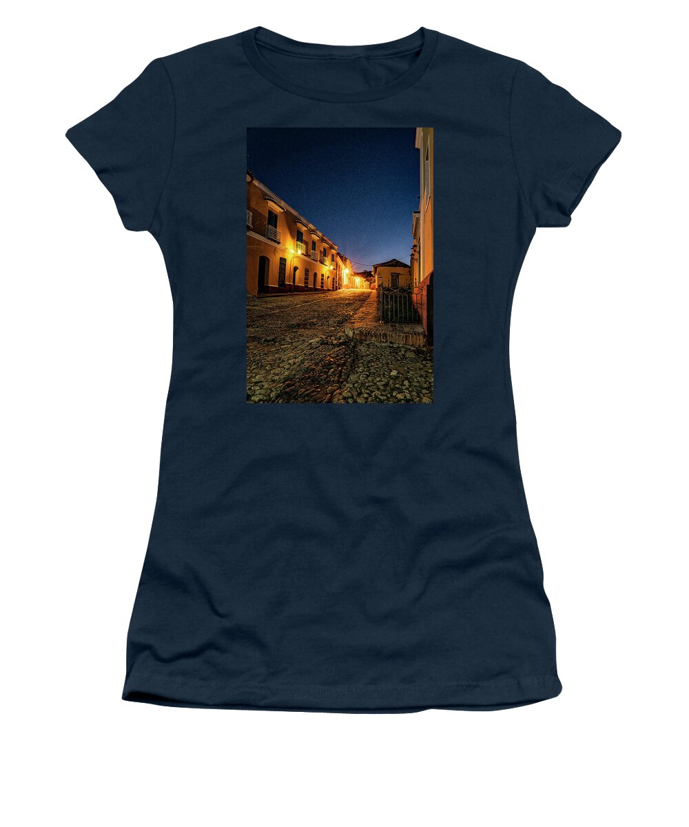 Havana Cuba Women's T-Shirt featuring the photograph Trinidad Dawn by Tom Singleton