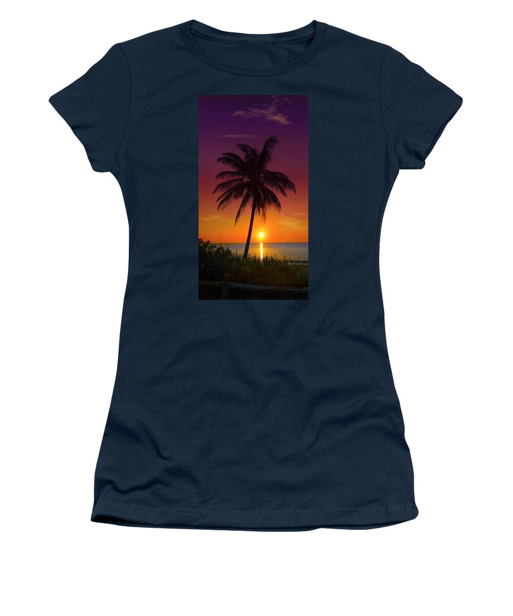 Sunrise Women's T-Shirt featuring the photograph Tropical Sunrise by Mark Andrew Thomas