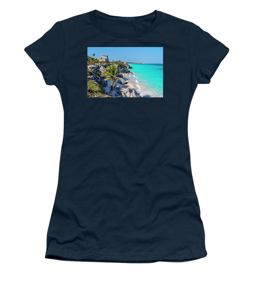 Sand Women's T-Shirt featuring the photograph Tulum by Pelo Blanco Photo