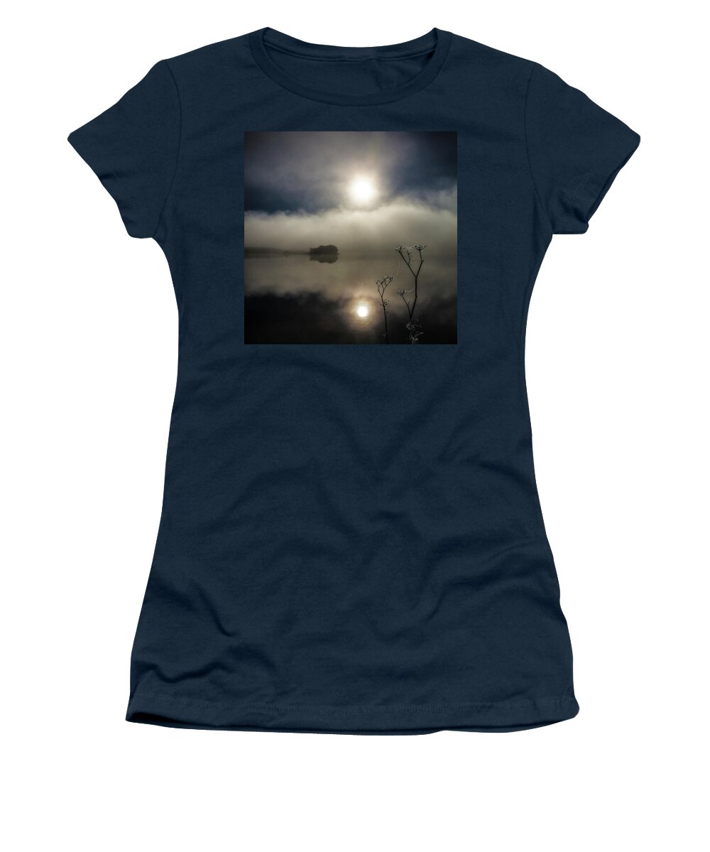 Two Suns Women's T-Shirt featuring the photograph Two Suns, Nicasio by Donald Kinney
