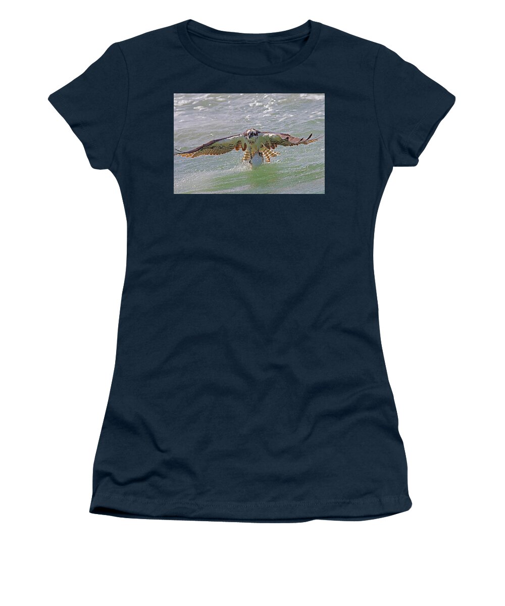 Osprey Women's T-Shirt featuring the photograph Oh No by RD Allen