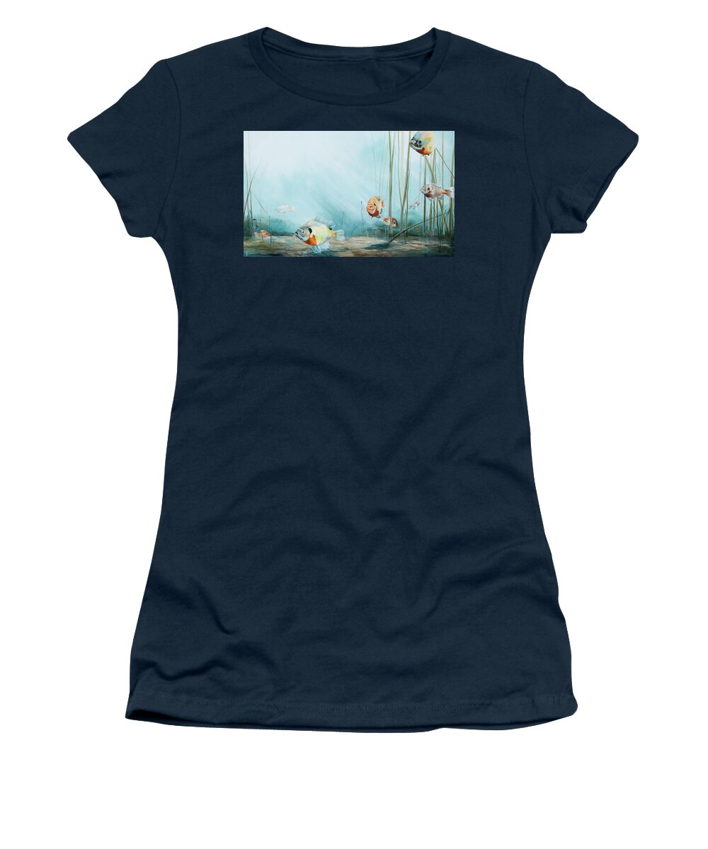 Fish Women's T-Shirt featuring the painting Breem by Katrina Nixon