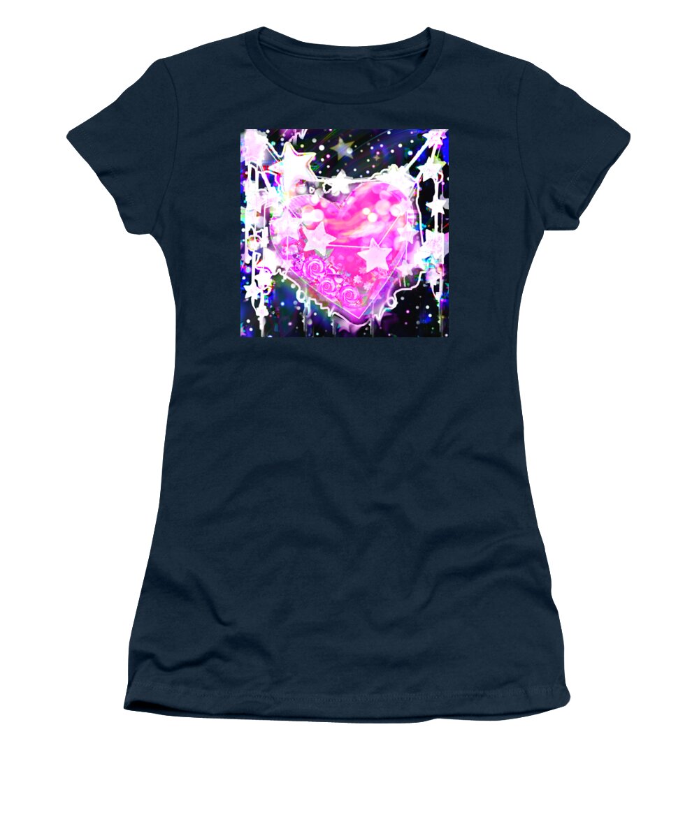 Cosmos Women's T-Shirt featuring the digital art Universal Love by BelleAme Sommers