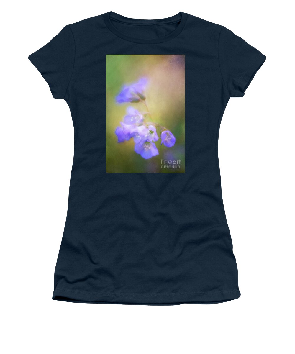 Flowers Women's T-Shirt featuring the photograph Valerian with a Soft Touch by Anita Pollak