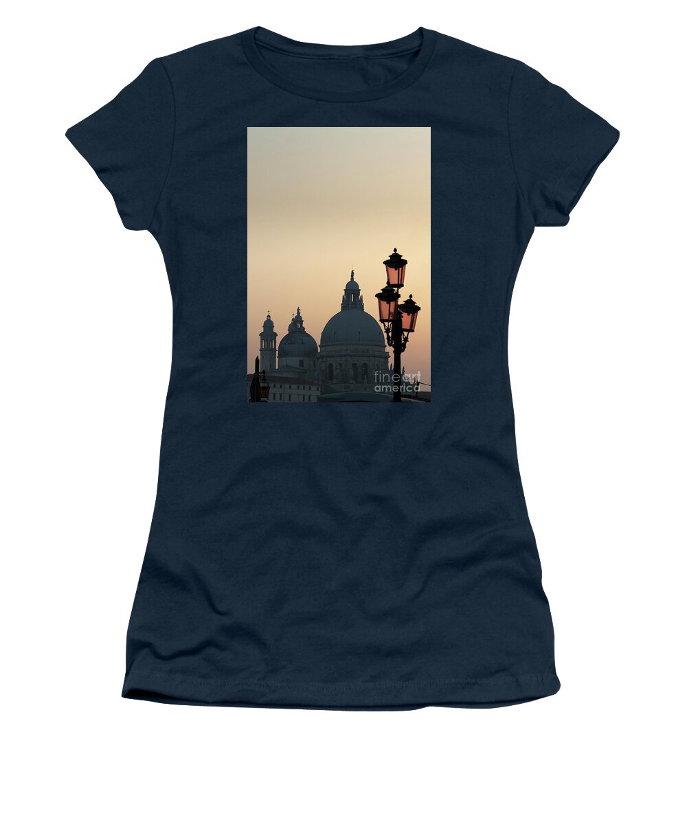 Italy Women's T-Shirt featuring the photograph Venince in the Evening by Andy Myatt