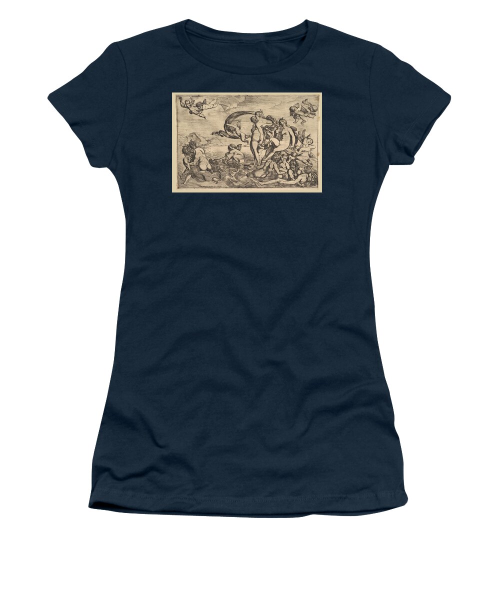 Pierre Brebiette Women's T-Shirt featuring the drawing Venus on a Chariot by Pierre Brebiette