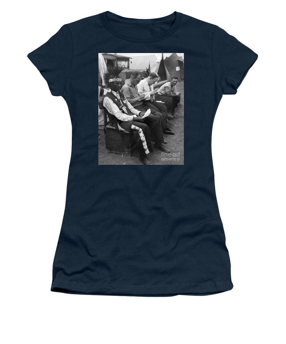 1932 Women's T-Shirt featuring the photograph Veterans, c1932 by Theodor Horydczak