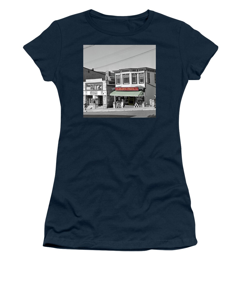 A And P Women's T-Shirt featuring the photograph Vintage A and P Market by Andrew Fare