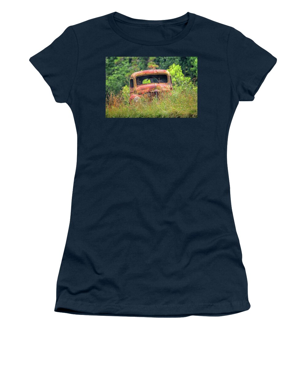 Chevy Truck Women's T-Shirt featuring the photograph Vintage Chevy by Rhonda McClure