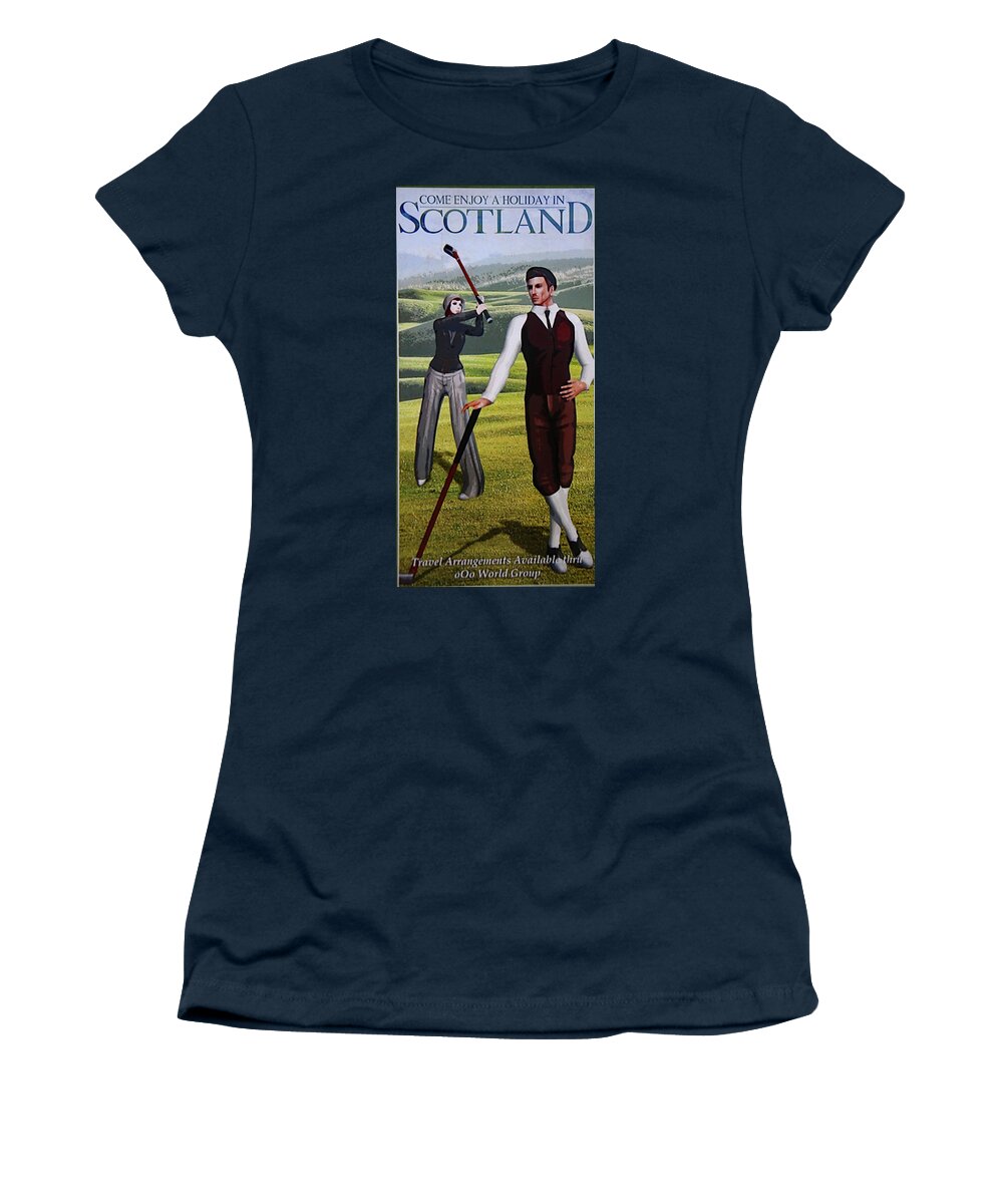 Scotland Women's T-Shirt featuring the photograph Visit Scotland by Imagery-at- Work