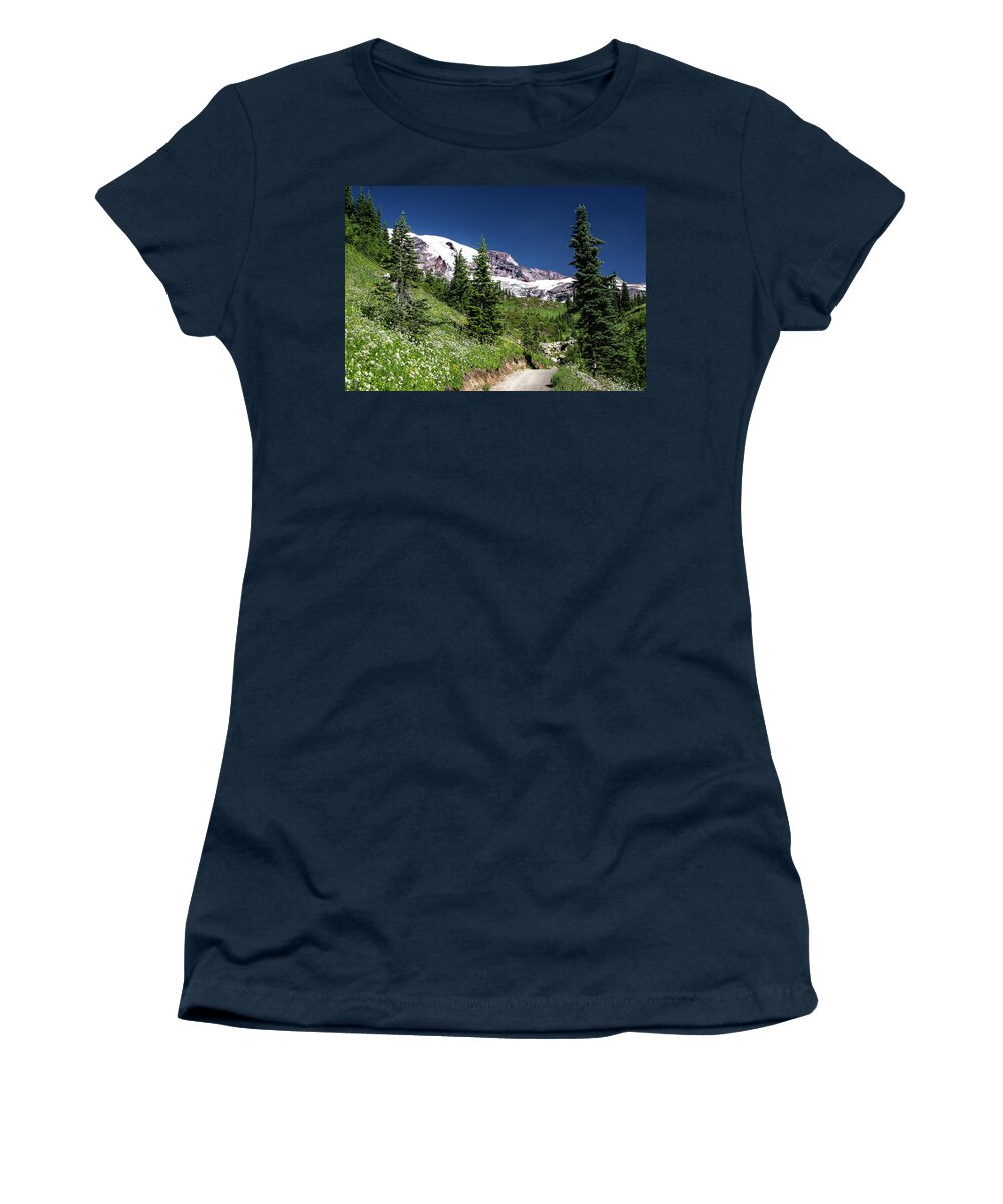 Fine Art Women's T-Shirt featuring the photograph Walking In Paradise Fine Art Photograph by Greg Sigrist
